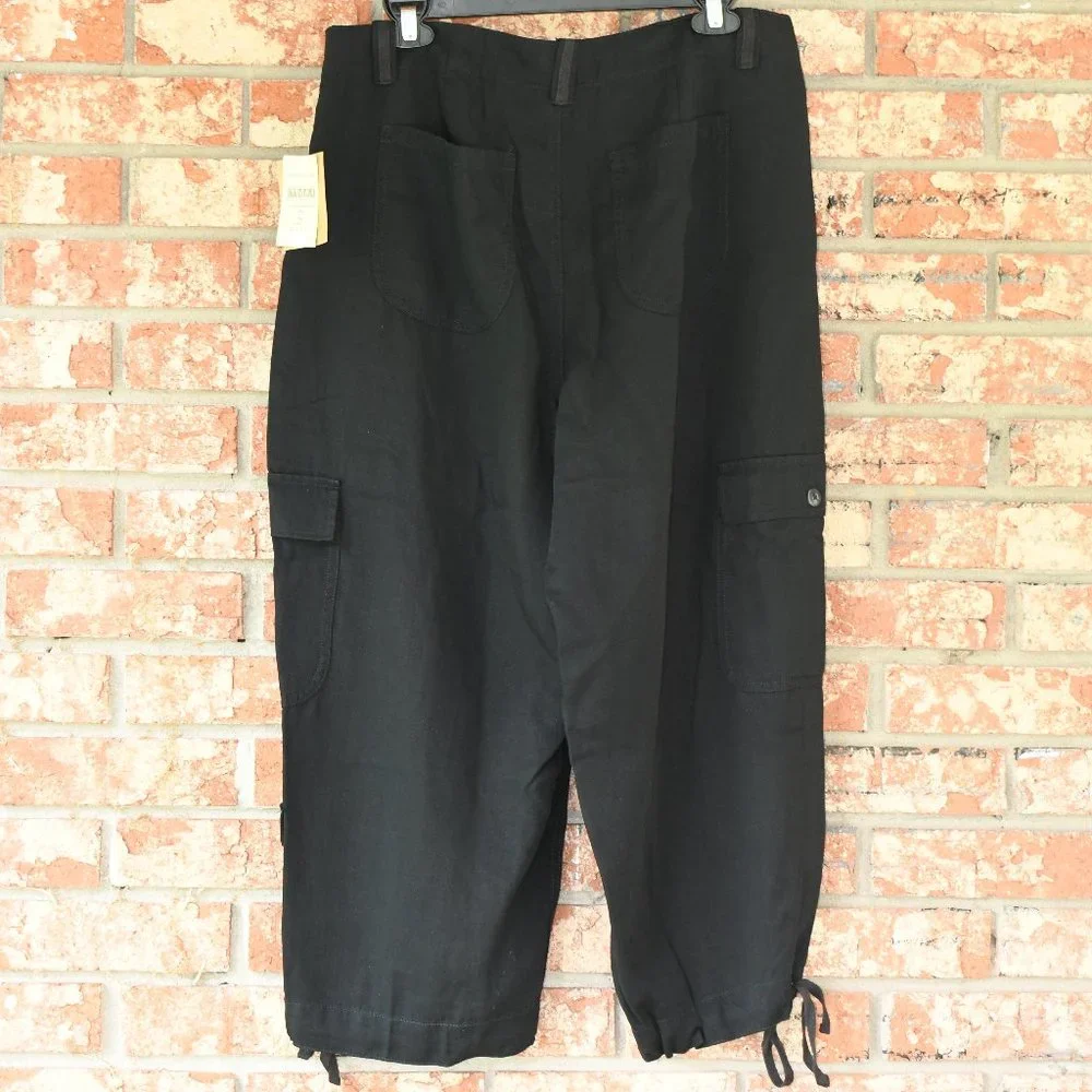 Coldwater Creek Black Crop Pants NWT - Picture 2 of 3